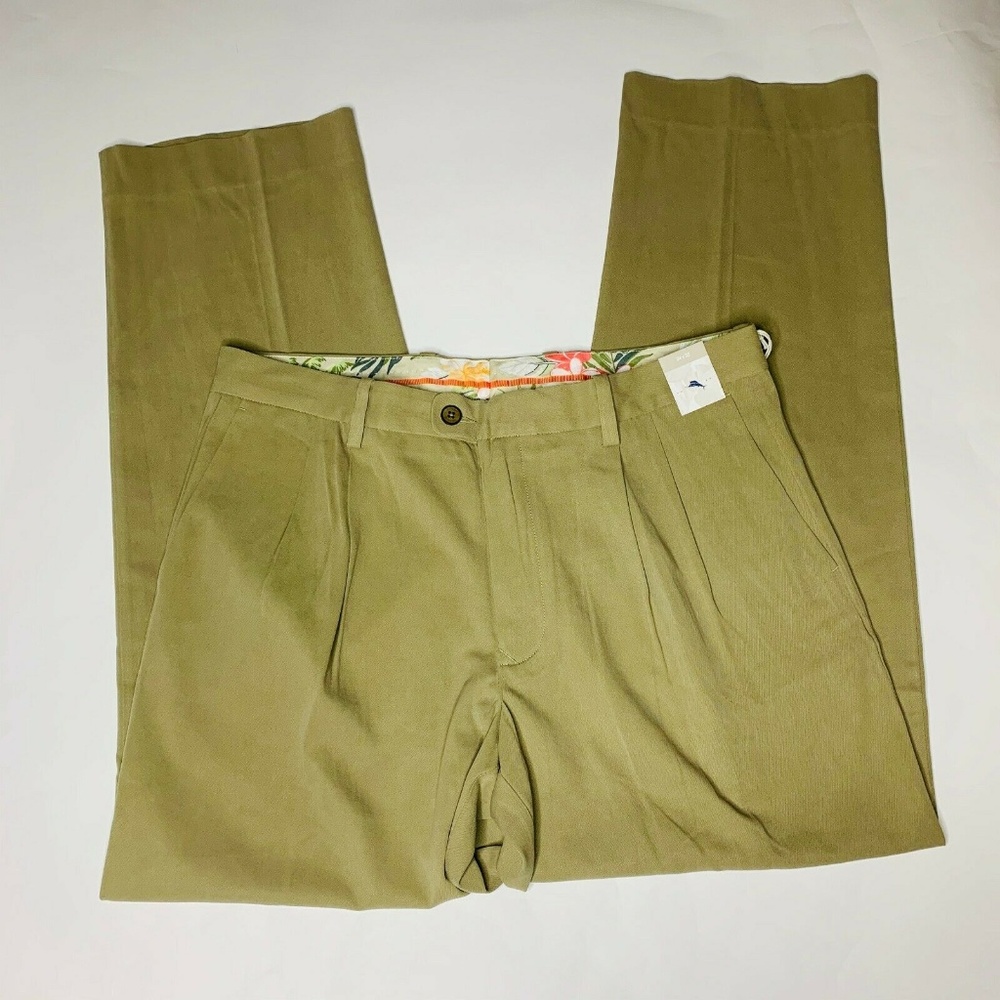 Tommy Bahama Pants Sz 34 Waist 32 Inseam Silk New - Picture 2 of 8